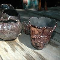 Email cuivre . Stage poterie en Ardèche